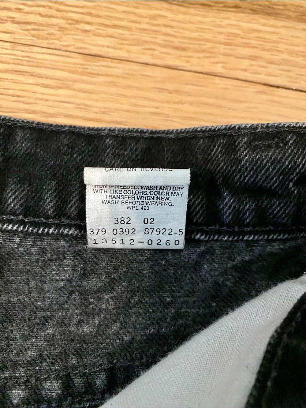 Vintage 90s Levis 512 Black Washed Denim Jeans USA Made 23”x27” - Picture 8 of 15